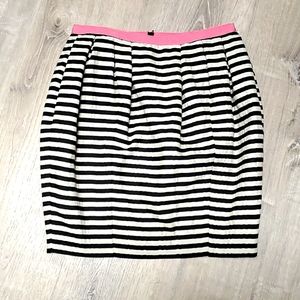 Moschino Cheap And Chic Black Striped Above Knee Bubble skirt size 6